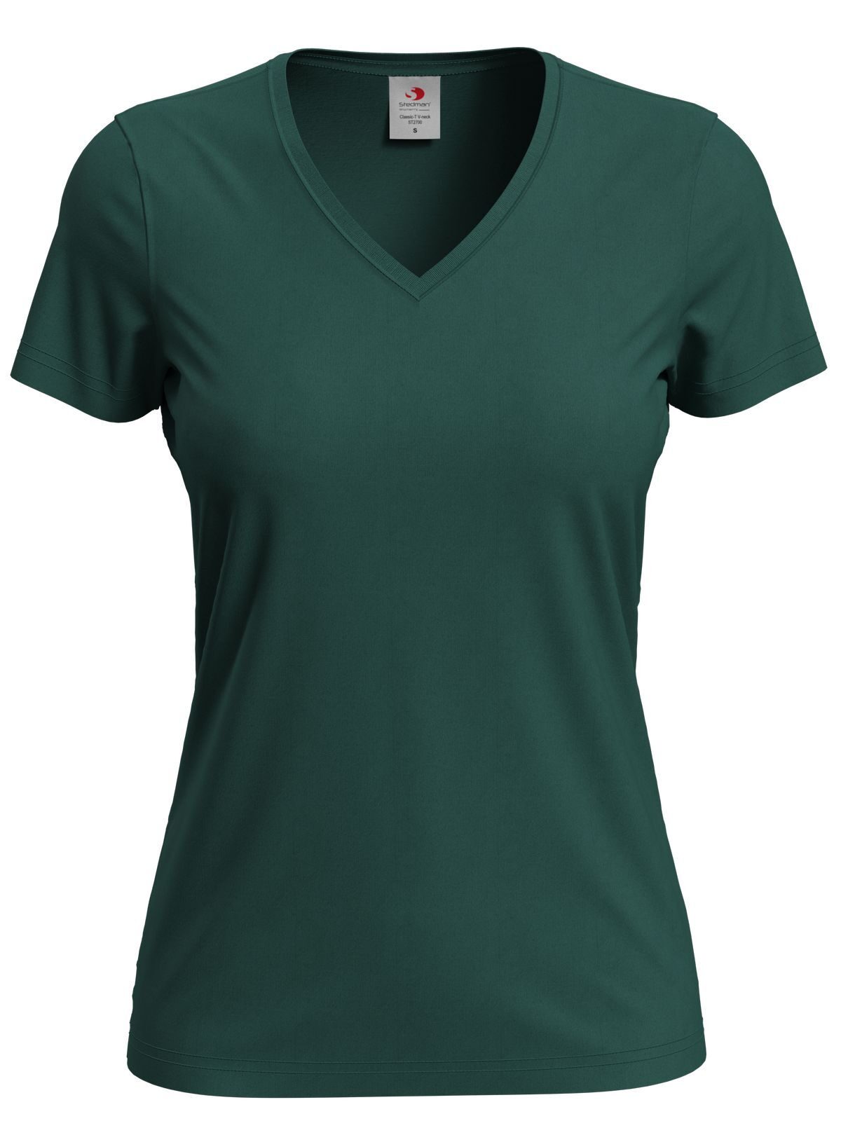 Classic-T V-Neck Women - BOG - Bottle Green