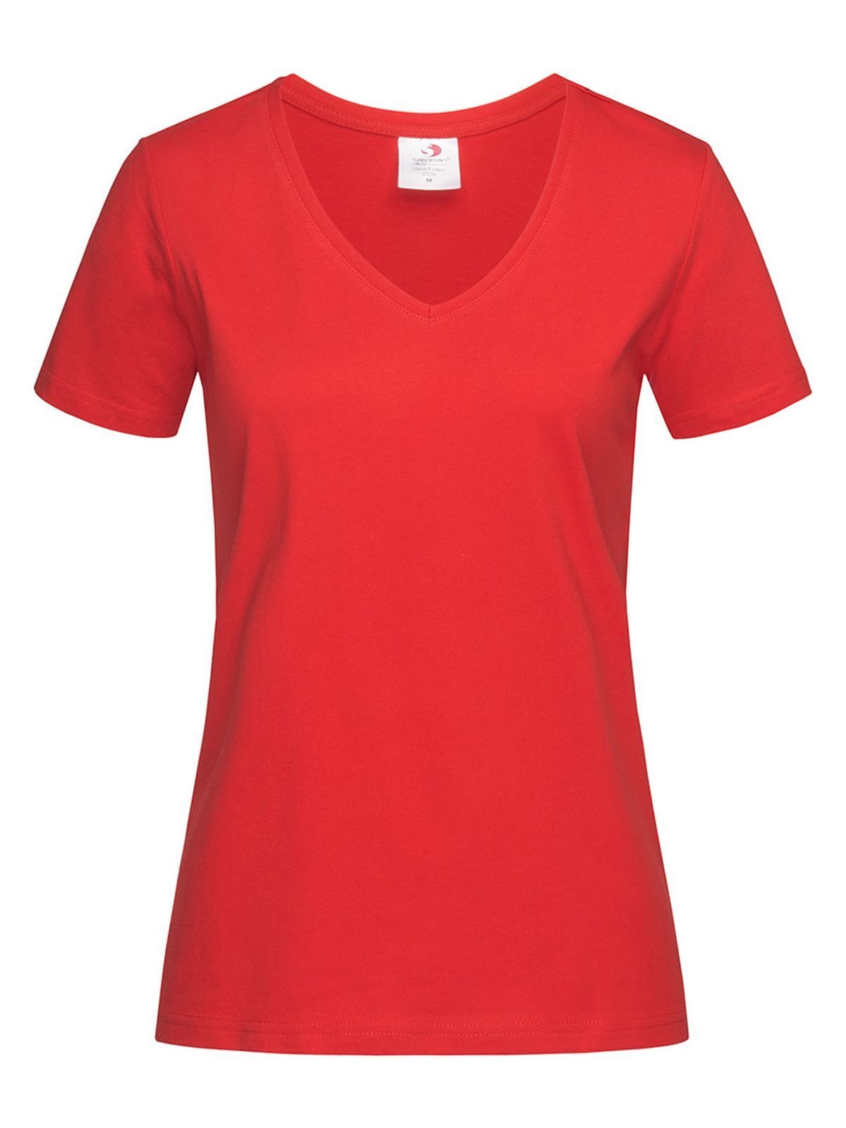 Classic-T V-Neck Women - SRE - Scarlet Red