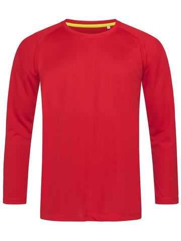 Active Sport-T raglan manica lunga - CSR - Crimson Red