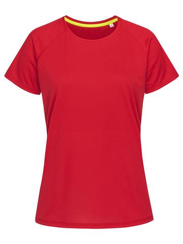 Active Sport-T Woman raglan - CSR - Crimson Red