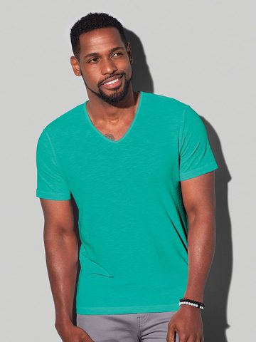 Shawn Slub Stars Men scollo a V - Shawn Slub Stars Men scollo a V