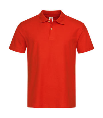 Piquet Men manica corta - BOR - Brilliant Orange