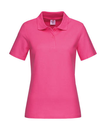 Polo piquè donna manica corta - SPK - Sweet Pink