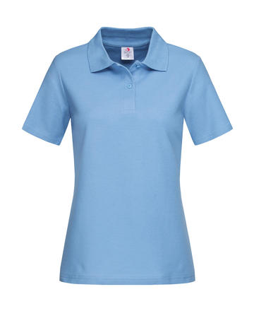 Polo piquè donna manica corta - LBL - Light Blue