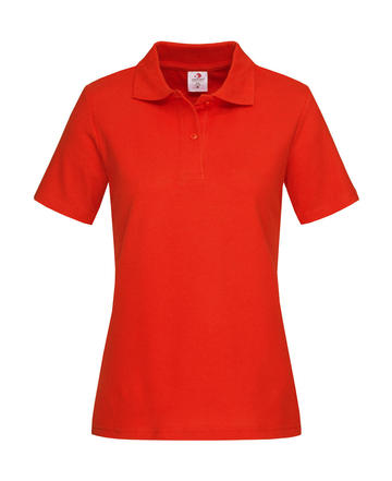 Polo piquè donna manica corta - BOR - Brilliant Orange