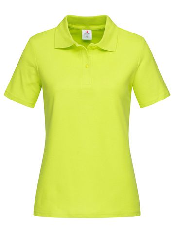 Polo piquè donna manica corta - BLI - Bright Lime