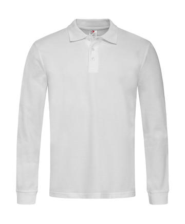 Piquet Men maniche lunghe - WHI - White LC