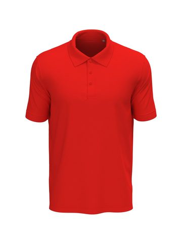 Star Hugo polo piquè manica corta - SRE - Scarlet Red