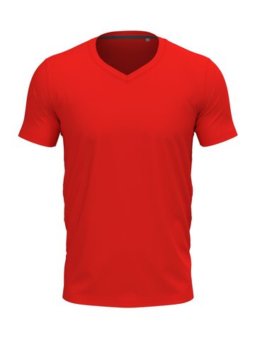 Clive V-Neck - SRE - Scarlet Red