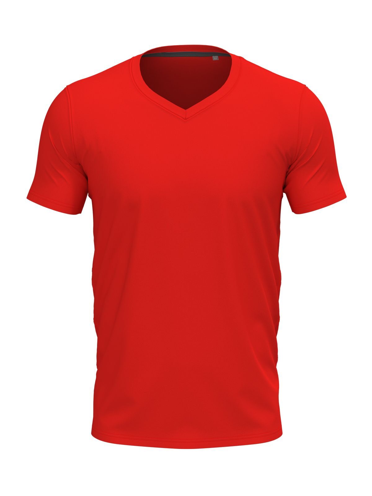 Stretch-T V-Neck - SRE - Scarlet Red