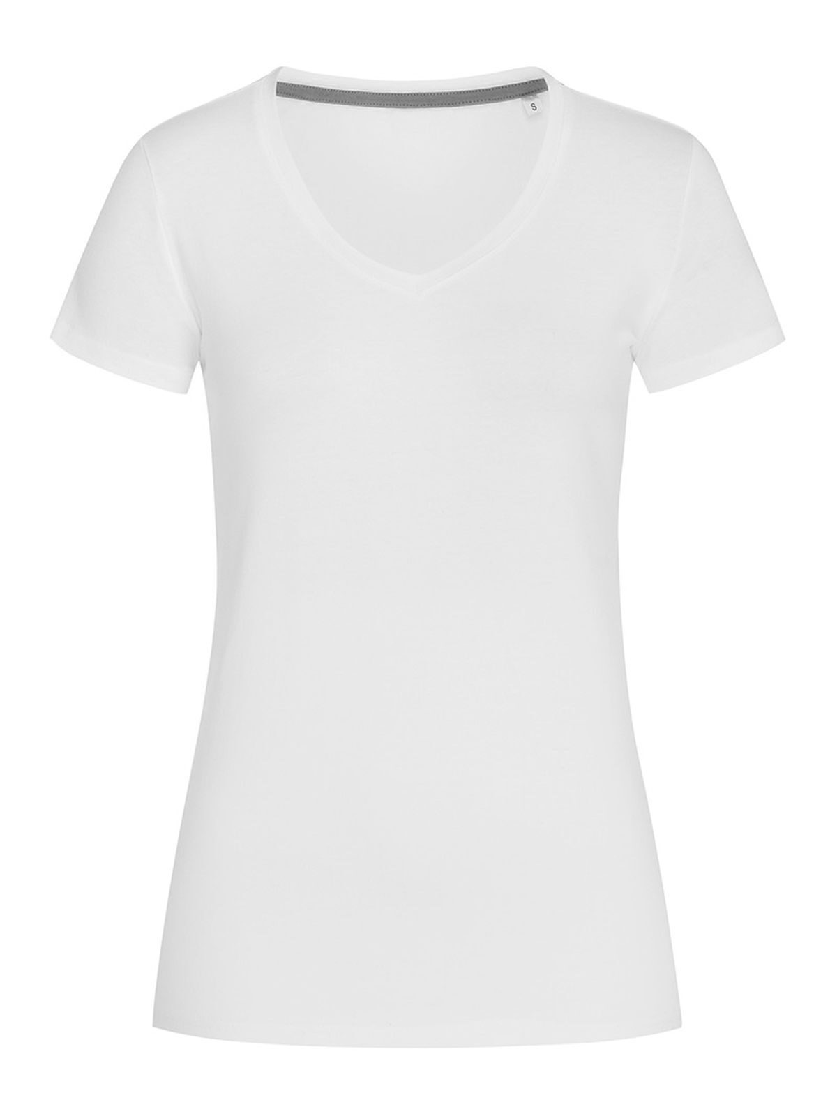 Stretch-T V-Neck Women - WHI - White LC