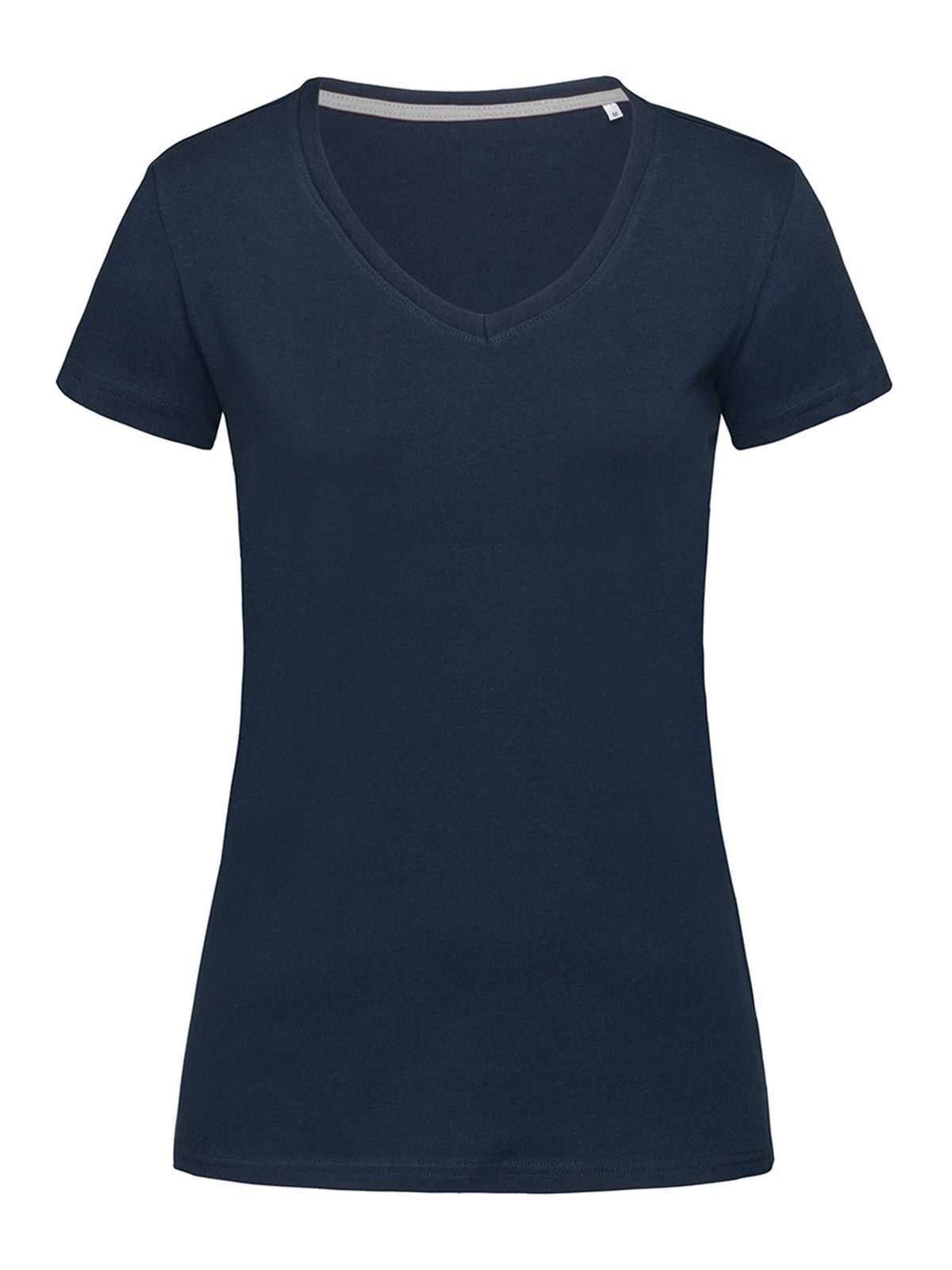 Stretch-T V-Neck Women - MAB - Marina Blue