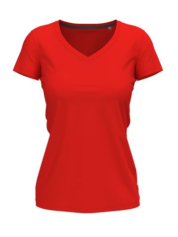 Claire V-Neck - SRE - Scarlet Red