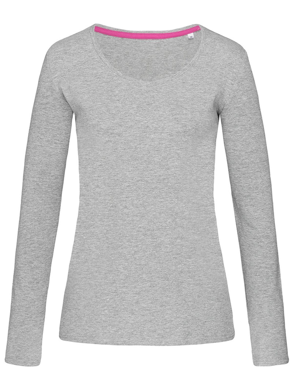 Stretch Long Sleeve Women - grey heather