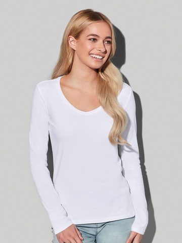 T-Shirt Claire Logn Sleeve V Neck