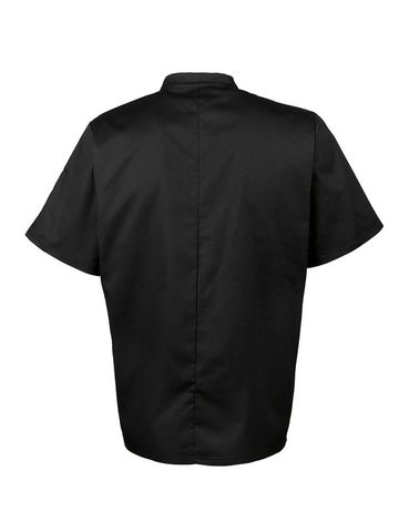 Short Sleeve Chef's Jacket - STEE - STEEL