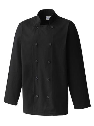 Long Sleeve Chef's Jacket - BLAC - black