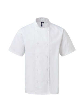 Chef's Coolchecker® Short Sleeve Jacket - WHIT - white