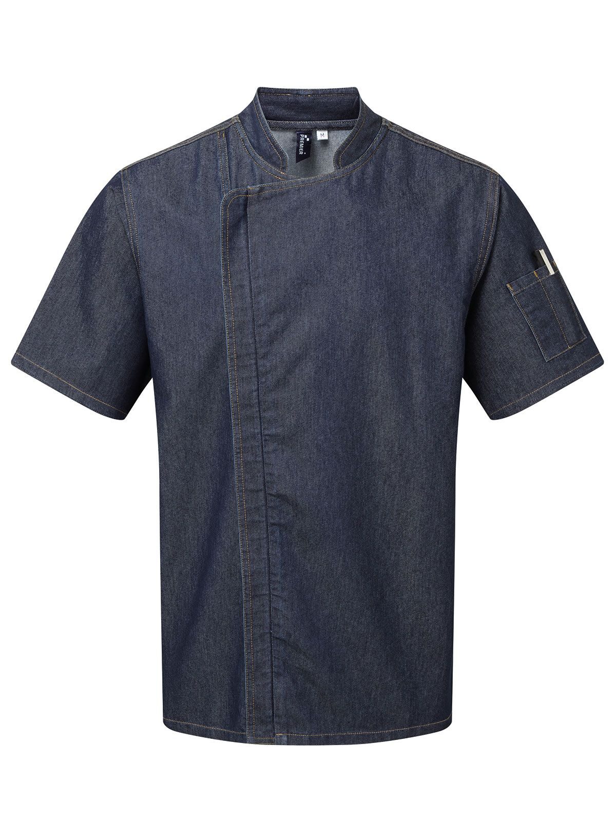 Chef´s Zip-Close Short Sleeve Jacket - INDI - INDIGO