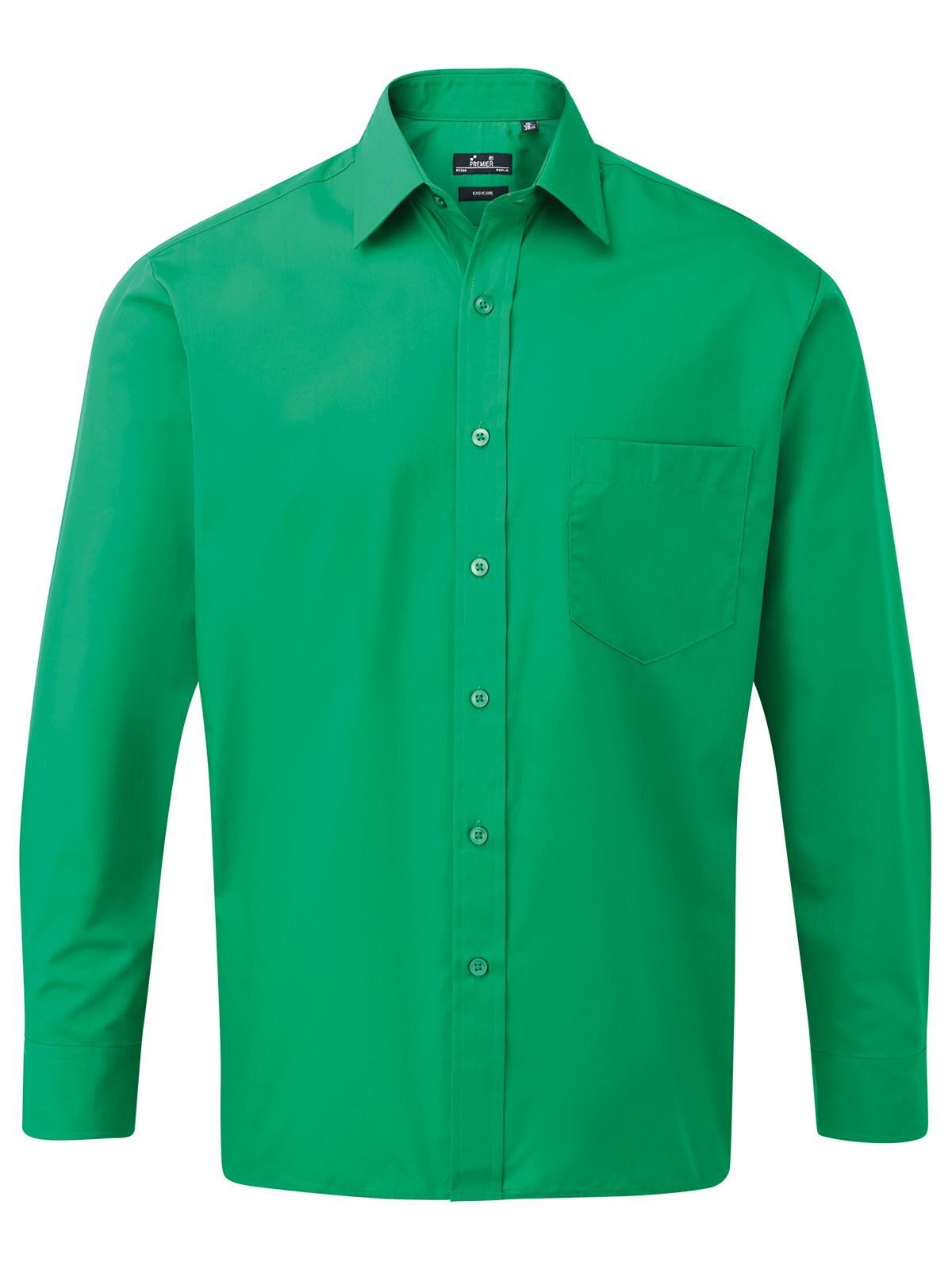 Men´s Poplin Long Sleeve Shirt - emerald