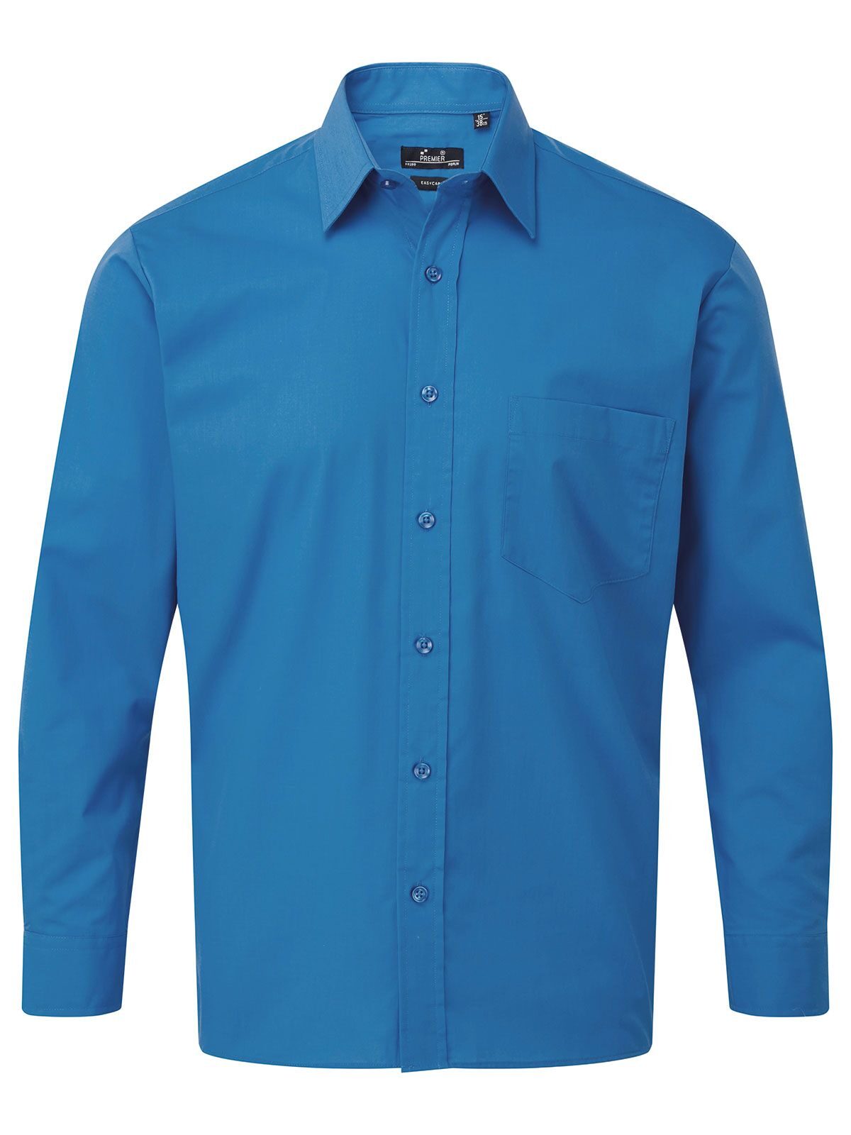 Men´s Poplin Long Sleeve Shirt - ROYA - royal