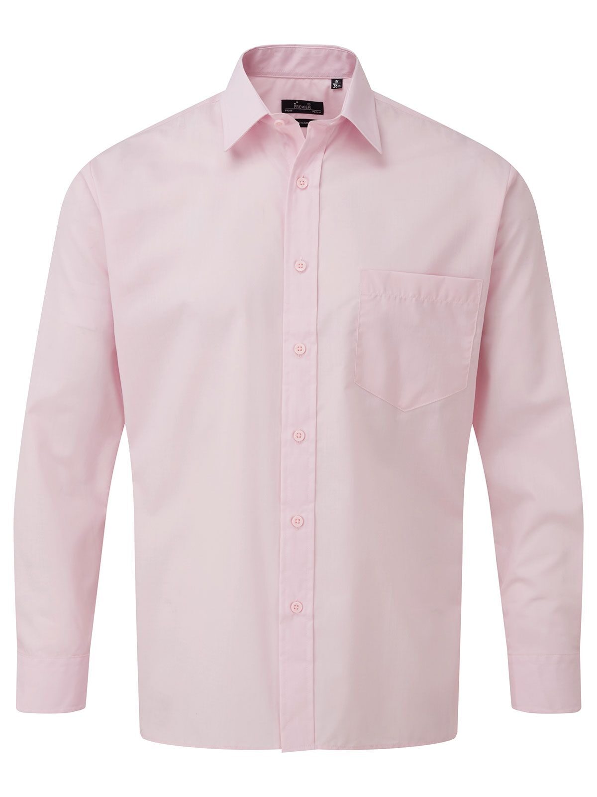Men´s Poplin Long Sleeve Shirt - PINK - PINK