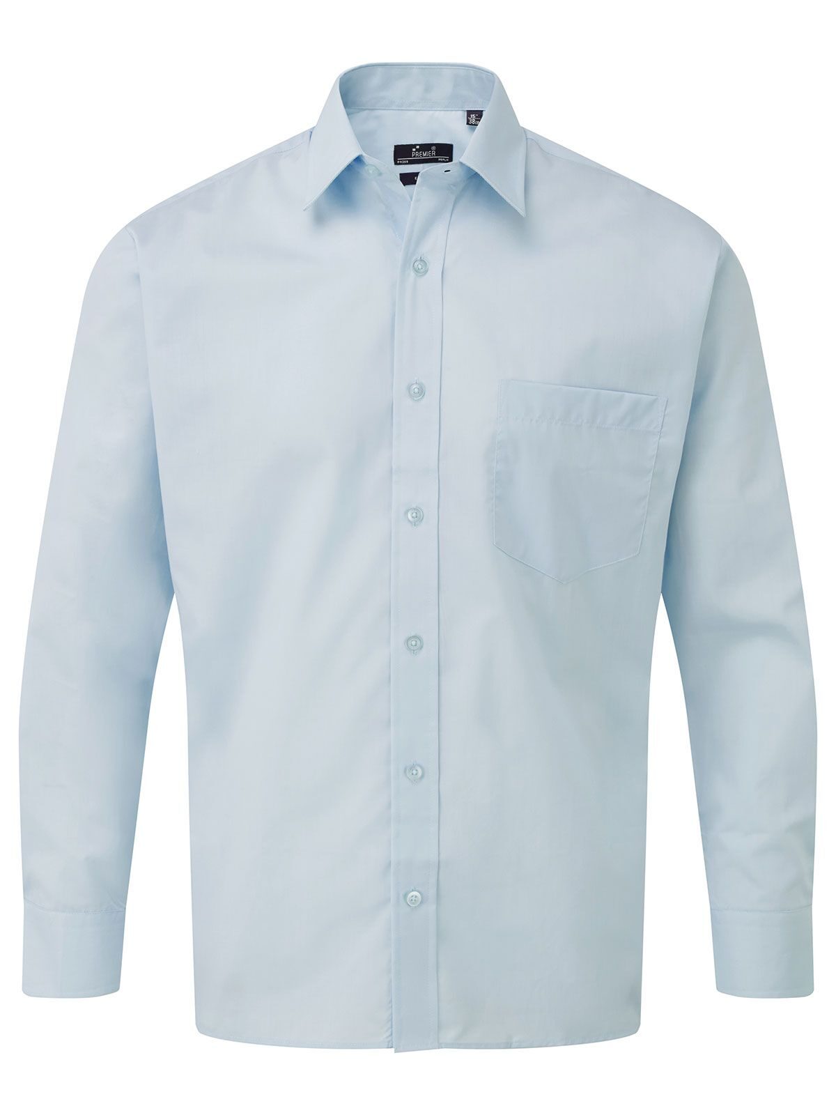 Men´s Poplin Long Sleeve Shirt - LBLU - LIGHT BLUE