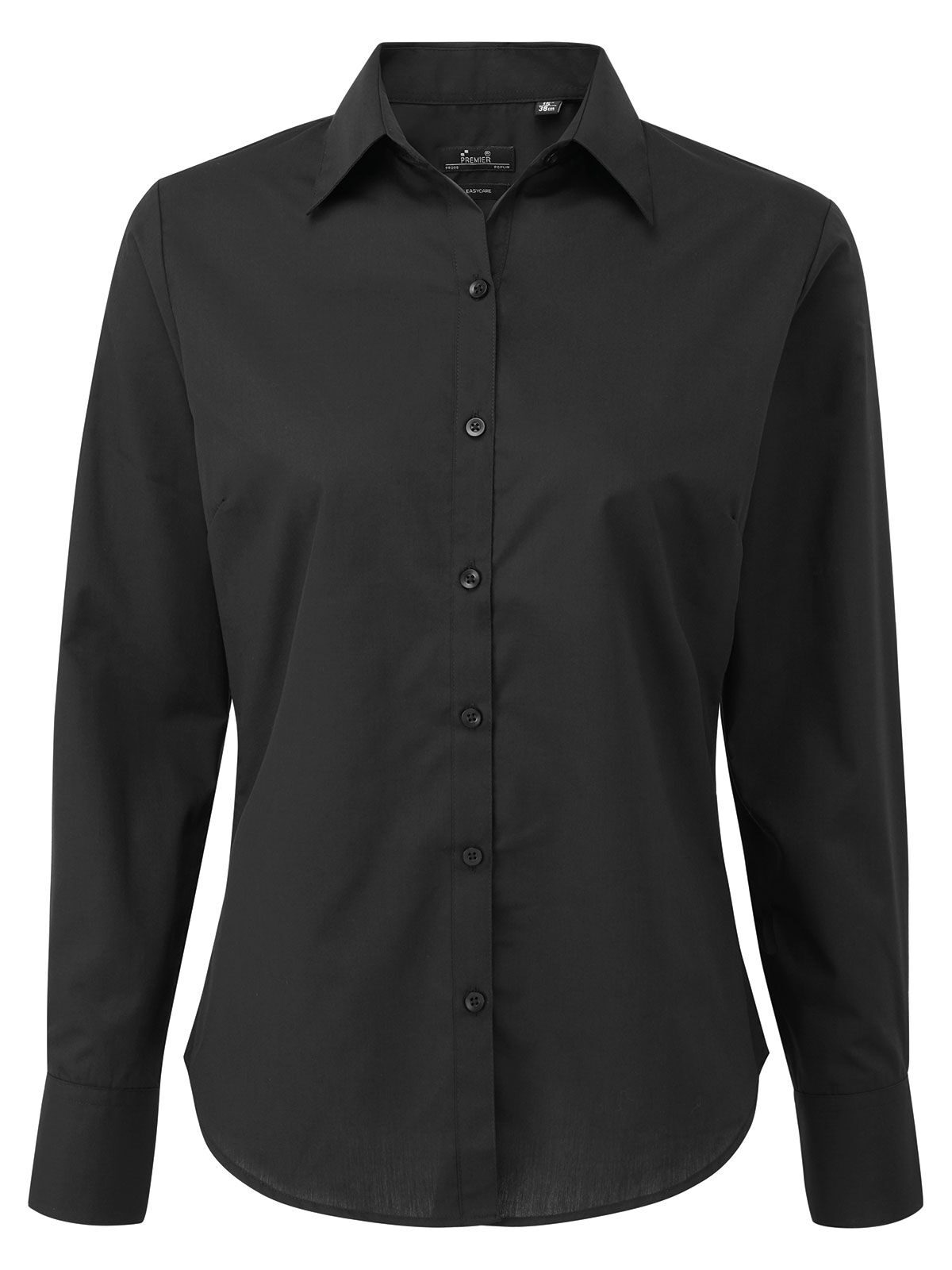 Women´s Poplin Long Sleeve Blouse - black