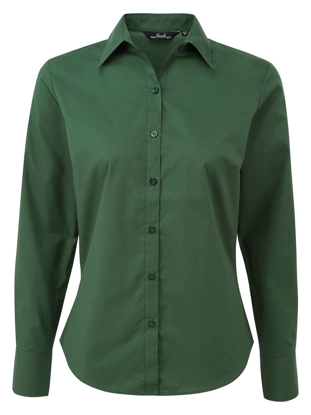 Women´s Poplin Long Sleeve Blouse - BOTT - bottle