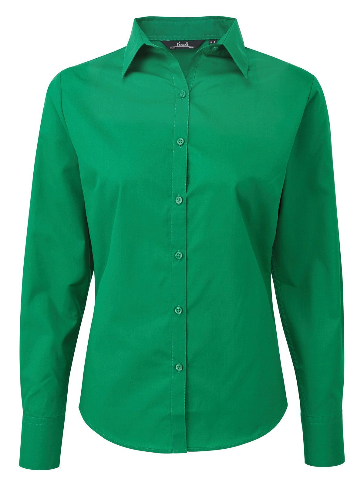 Women´s Poplin Long Sleeve Blouse - emerald