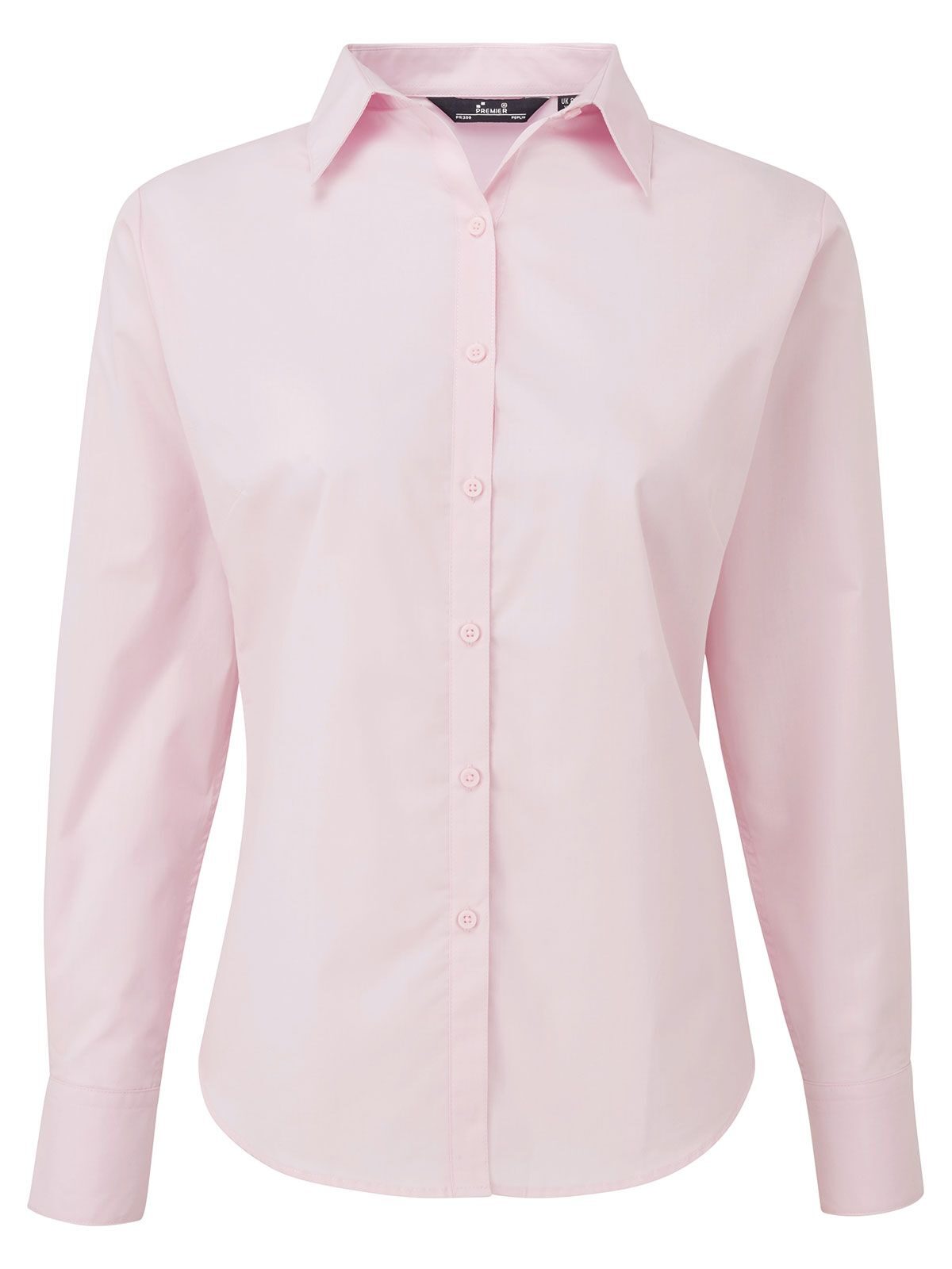 Women´s Poplin Long Sleeve Blouse - PINK - PINK