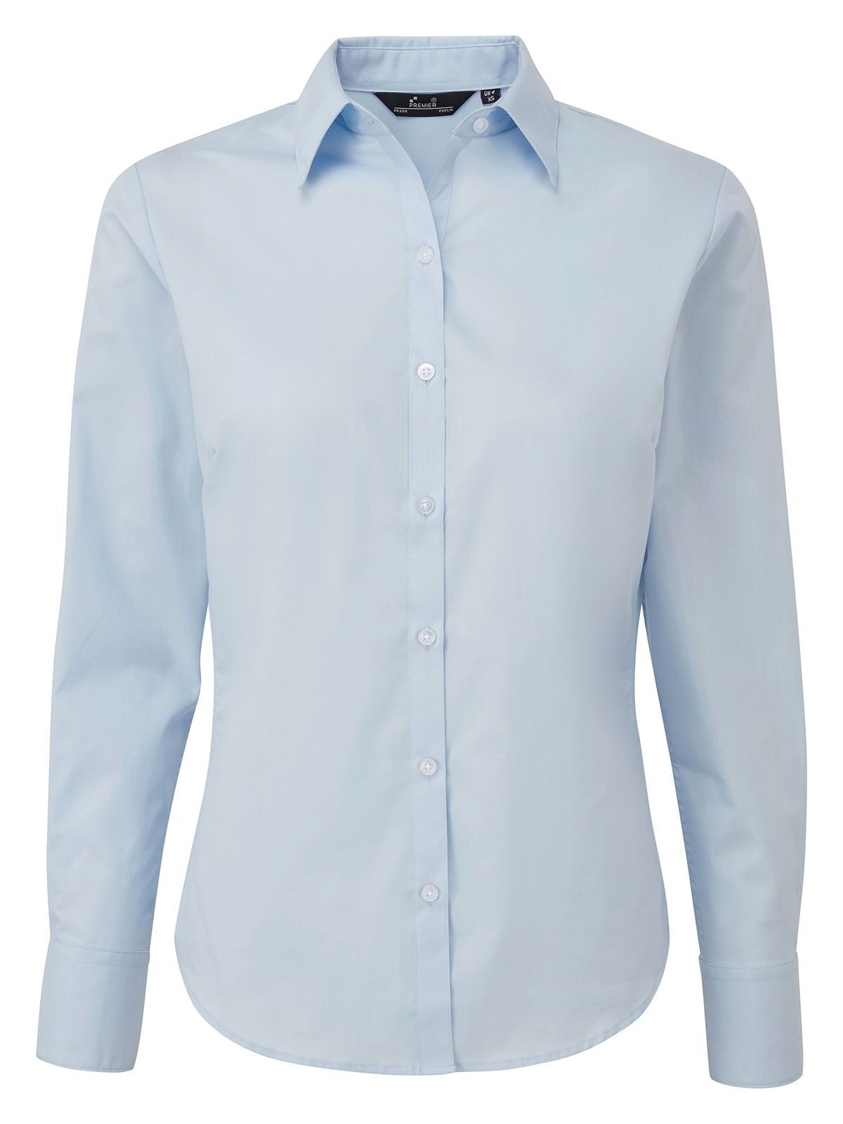 Women´s Poplin Long Sleeve Blouse - LBLU - LIGHT BLUE
