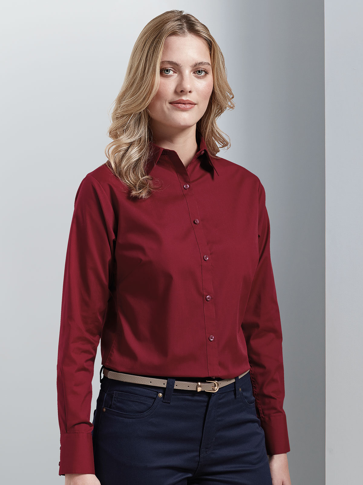 Women´s Poplin Long Sleeve Blouse