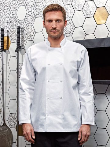 LONG SLEEVE PRESS STUD CHEF'S JACKET