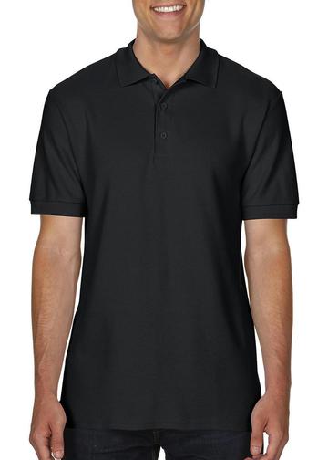 Premium-Cotton polo doppia piquè manica corta - 036 - BLACK