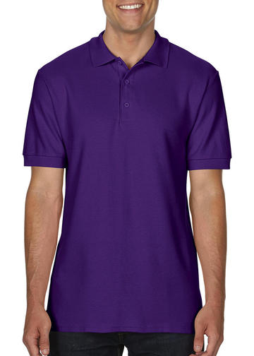 Premium-Cotton polo doppia piquè manica corta - 081 - PURPLE