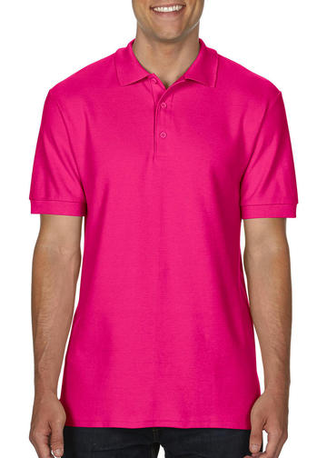 Premium-Cotton polo doppia piquè manica corta - 010 - HELICONIA