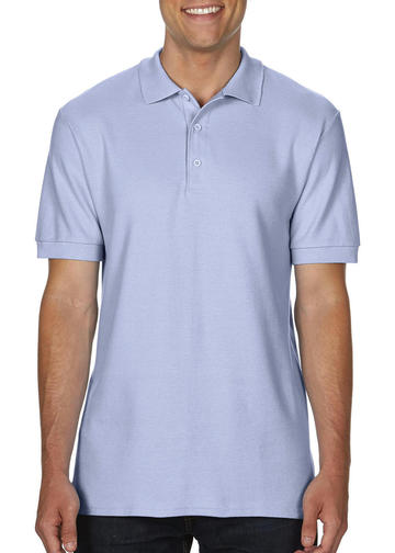 Premium-Cotton polo doppia piquè manica corta - 069 - LIGHT BLUE
