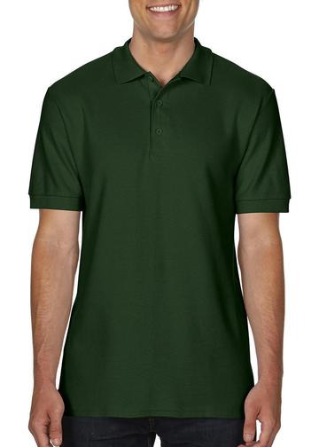 Premium-Cotton polo doppia piquè manica corta - 033 - FOREST GREEN