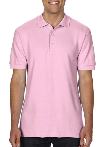 Premium-Cotton polo doppia piquè manica corta - 020 - LIGHT PINK