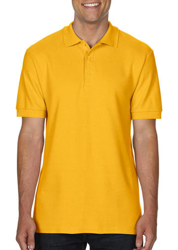 Premium-Cotton polo doppia piquè manica corta - 024 - GOLD
