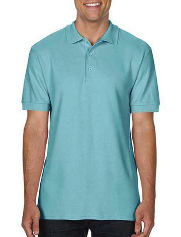 Premium-Cotton polo doppia piquè manica corta - 26G - Chalky Mint
