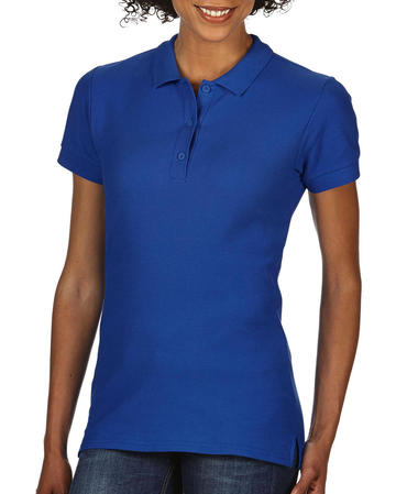 Premium Cotton donna polo doppio piqué manica corta - 051 - ROYAL
