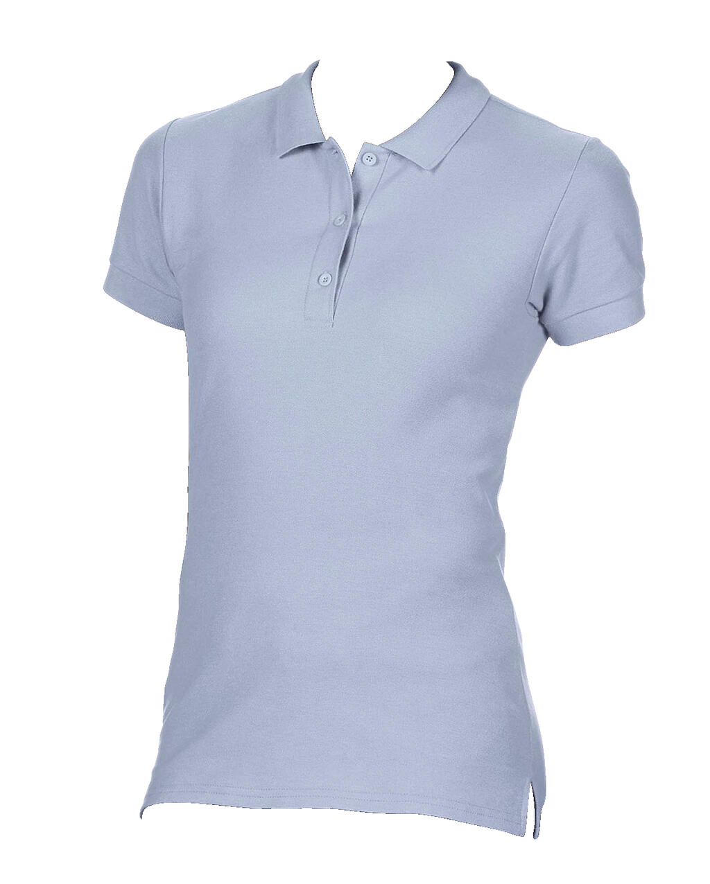 Polo donna Premium Cotton doppio piquè - Light Blue