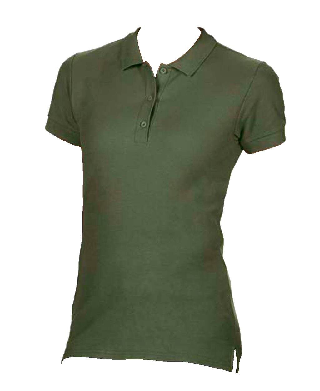 Polo donna Premium Cotton doppio piquè - Military Green