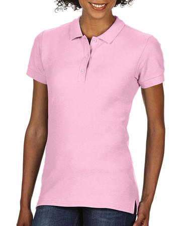 Premium Cotton donna polo doppio piqué manica corta - 020 - LIGHT PINK