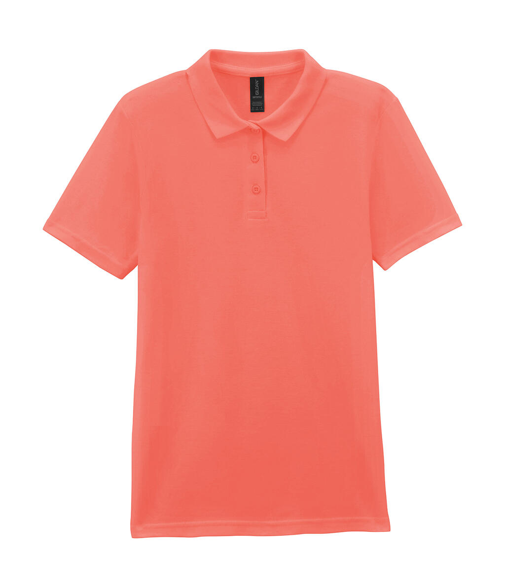 Softstyle® Adult Piqué Polo - 14G - Bright Salmon