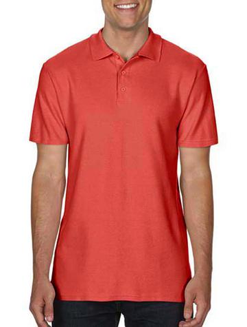 Soft Style Polo Doppio Piquè - 14G - Bright Salmon