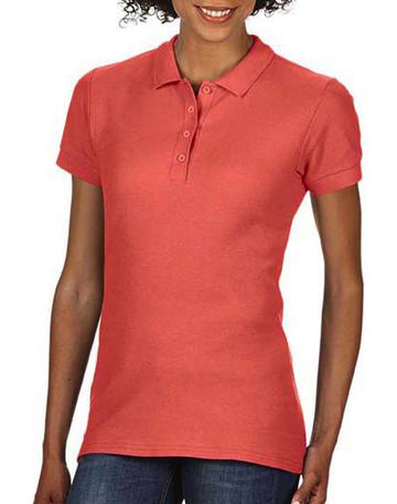Soft Style Polo Donna Piquè - 14G - Bright Salmon